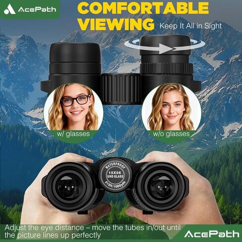 15x56 Binoculars for Adults High Powered - Large View Binoculars with Clear Low Light Vision - Waterproof Binocular for Camping Hunting Cruise Travel Bird Watching in Kuwait