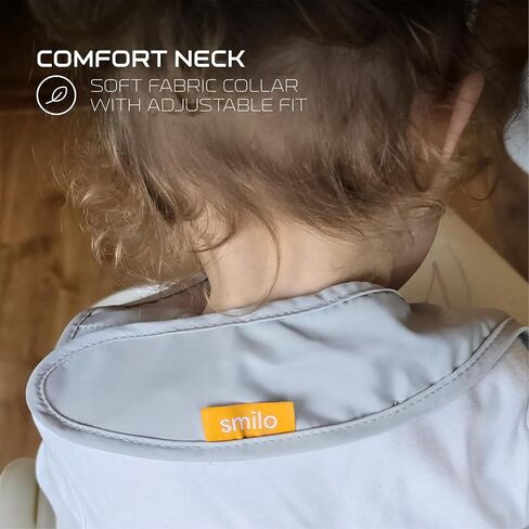 Smilo Silicone Bib - Officially Licensed NFL Fabric & Silicone Baby Bib with Crumb Catcher for Babies and Toddlers in Kuwait