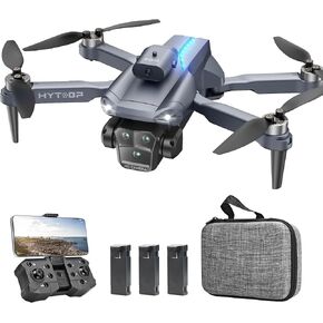 Drone with Camera 1080P HD, Brushless Motor Drones with Camera for Adults, WiFi Live Video, Waypoint Flight, One Key Return, Foldable RC Quadcopter, Optical Flow Positioning(Age 14+)(Black) in Kuwait