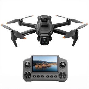 GPS Drone with 4K Camera & 360° Obstacle Avoidance for Adults, Under 249g | 5G Large Screen Controller, Follow Me, 3 Batteries, Brushless Motor(Black) in Saudi Arabia
