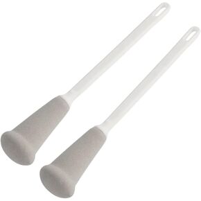 Long Handle Sponge Bottle Brush, 12" Long Wand, 2-Pack, Foam Sponge on a Stick for Cleaning Cups, Glassware, Water Bottles, Tumblers, Mugs, Carafe, Dishes, Baby Bottles, Decanter in Saudi Arabia