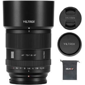 VILTROX 75mm f/1.8 F1.8 Pro APS-C Auto Focus Lens for Fujifilm X Mount Camera X-Pro2 X-Pro3 X-S10 X-T2 X-T3 X-T4 X-T10 X-T20 XT30 XT30II X-H2 X-H2S X-T5 X-A7 X-E3 X-E4 X-H1 X-M1 in Saudi Arabia