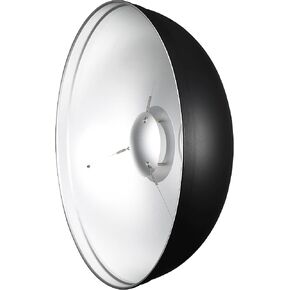 Godox BDR-S55 Pro Beauty Dish Silver 54 cm (21.3″) Bowens Mount – High-Contrast Portrait & Fashion Light Modifier with Center Deflector and Bowens S-Mount in Kuwait