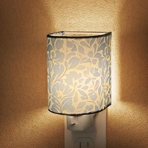 Decorative Night Light with Switch, Night Lights Plug into Wall Vintage Fabric Plug-in Nightlight, 360° Rotatable Energy-Saving Eye-Friendly Accent Lamp for Bedroom Kitchen Hallway Decor in Kuwait