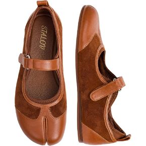 STALOV Tabi Ballet Flats for Women Suede Round Split-Toe Athletic Mary Janes Low Heel Comfortable Sporty Flats Shoes in Saudi Arabia