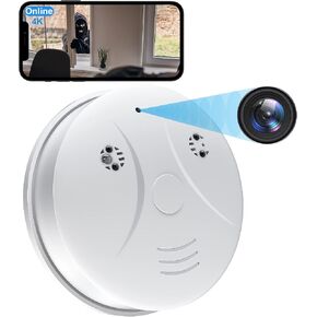 HD 1080P Camera Smoke Detector WiFi Camera Wireless Small Nanny Cam with Motion Detection, Surveillance Indoor Camera for Home Security (no Smoke Detector Function) in Kuwait