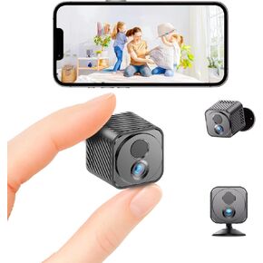 Mini Camera Wireless 4K WiFi Security Camera, Battery Powered PIR Alerts | 150° wide view for home, pet and office monitoring, 1200mAh rechargeable battery with up to 30-day standby and app control in Kuwait