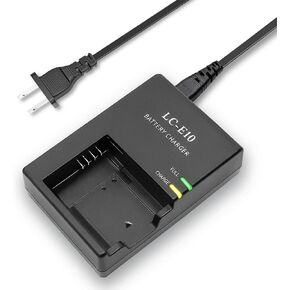 LC-E10/C/E LP-E10 Charger Replacement for Canon Rebel T7 T6 T5 T100 T3 | Camera Battery Charger for EOS 4000D 3000D 2000D 1500D 1300D 1200D 1100D Kiss X90/X80/X70/X50 series in Kuwait