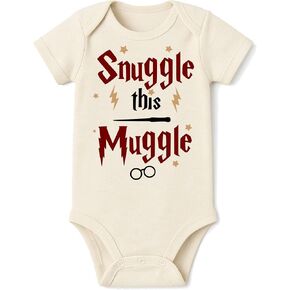 Brain Juice Tees Snuggle Wizard Bodysuit | Natural Color 100% Cotton | Printed using direct-to-garment printing in Saudi Arabia