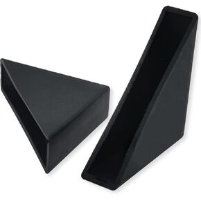6mm(1/4inch) Black Triangle Shape Plastic Glass Corner Protector,Collision-Proof Right-Angle Plastic Corner Guard for Furniture,Wood Planks,Picture Frame, Painting, Shipping, Packing(40pcs) in Saudi Arabia