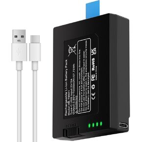 Fulpower 15000mAh Replacement Battery for eufy FamiLock S3 Max,S3 | 3.85V Li-ion, ultra-long standby, LED indicator, fireproof PC case, multi-protection, USB-C cable, eufy battery replacement in Kuwait