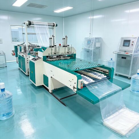 High Speed Fully Automatic Plastic Bag Making Machine for PE/PP Film – Professional Plastic Bag Manufacturing Equipment in Kuwait