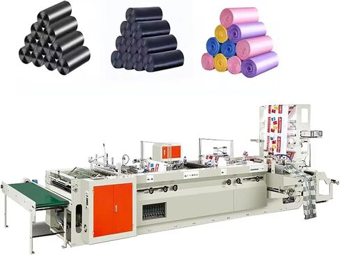 Automatic Plastic Bag Making Machine for PE PP Film High Speed Production | Plastic Bag Manufacturing Machine,Fully Automatic Plastic Bag Making Machine, High Speed PE PP Film Bags Production Equipment in Kuwait