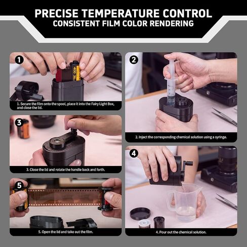 eTone Light-Proof Developing Tank Film Developing Kit PRO36S for 135 Film B&W and Color Film Processing in Kuwait