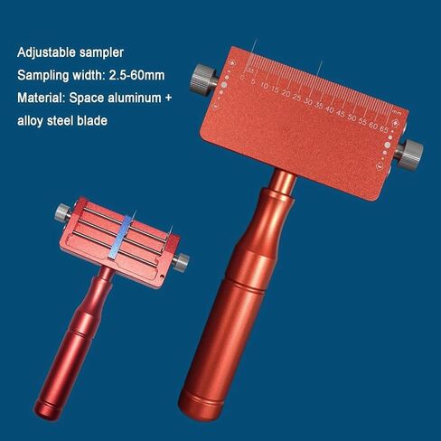 Plastic Film Stretch Sampling Knife, Fixed-Width Sampling Cutter for Plastic Film, Adjustable Width 2.5-60mm, for Adhesive Tapes, Packaging Bags, Metal Foils in Kuwait