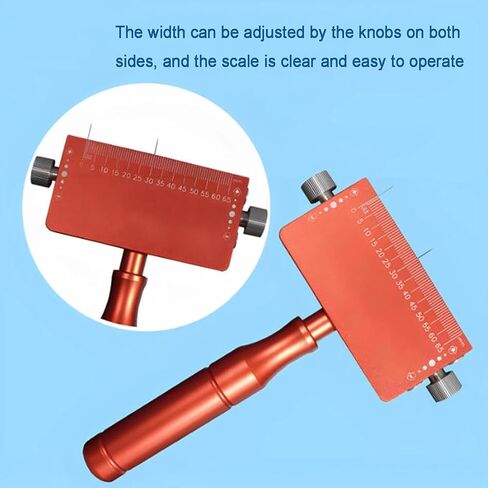 Plastic Film Stretch Sampling Knife, Fixed-Width Sampling Cutter for Plastic Film, Adjustable Width 2.5-60mm, for Adhesive Tapes, Packaging Bags, Metal Foils in Kuwait