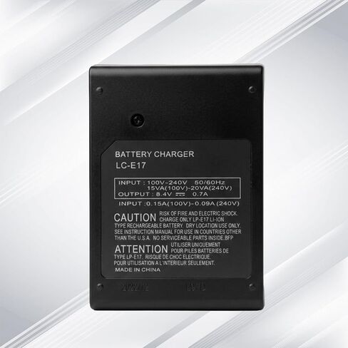 LP-E17 LC-E17 LC-E17C Quick Battery Charger Compatible with Canon EOS Rebel T7i T6i T6s SL3 SL2 77D 9000D 8000D 800D 850D 760D 750D 200D M6 M6 Mark II M5 M3 Kiss X8i RP R10 DSLR Digital Camera in Kuwait