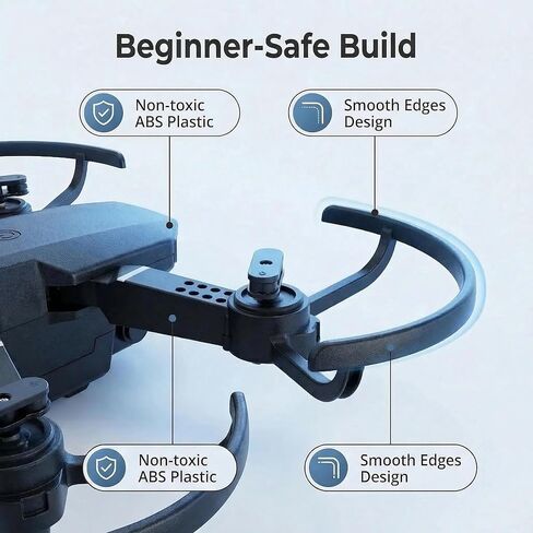 Drone with Camera 1080P HD,FPV Foldable Mini Drone for Adults,Drone with One Key Take Off/Landing,Gesture Selfie, Altitude Hold,3D Flip,Easy to Fly,2 Batteries uuw in Kuwait