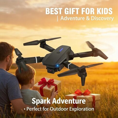 Drone with Camera 1080P HD,FPV Foldable Mini Drone for Adults,Drone with One Key Take Off/Landing,Gesture Selfie, Altitude Hold,3D Flip,Easy to Fly,2 Batteries uuw in Kuwait