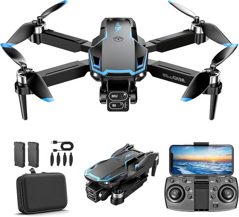 Drone with Camera for Kids Adults Beginners with 2 Batteries FPV RC Mini Drone One-Key Take Off/Landing 3 Speeds 360° Flip in Saudi Arabia