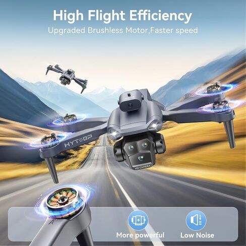 Drone with Camera 1080P, Foldable Remote Control Mini Drone, 3 Batteries in Saudi Arabia