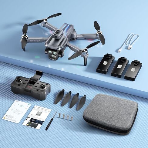 Drone with Camera 1080P, Foldable Remote Control Mini Drone, 3 Batteries in Saudi Arabia