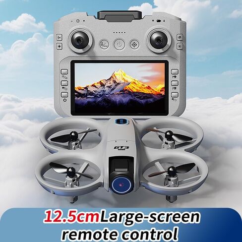 FPV Drone with HD Camera Sceen Remote Controller, Optical Flow Positioning & Intelligent Obstacle Avoidance Mini RC Quadcopter Beginner-Friendly Indoor Outdoor Aerial Photography GT3 Drone for Adults in Kuwait
