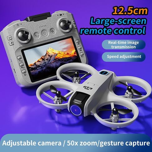 FPV Drone with HD Camera Sceen Remote Controller, Optical Flow Positioning & Intelligent Obstacle Avoidance Mini RC Quadcopter Beginner-Friendly Indoor Outdoor Aerial Photography GT3 Drone for Adults in Kuwait