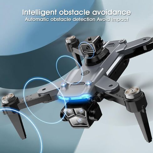 4K Drone with Camera for Adults, Foldable Quadcopter with 4.3" Screen Remote Controller, Brushless Motor,Obstacle Avoidance,Under 249g，One-Key Takeoff & Auto Follow,2Batteries,Portable HD Drone in Kuwait
