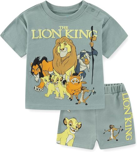 Disney Lion King Baby Boys Short Sleeve T-Shirt and Shorts Set for Infant in Kuwait