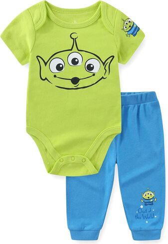 Disney Toy Story Green Aliens Baby Boys Bodysuit and Pants Set for Infants in Kuwait