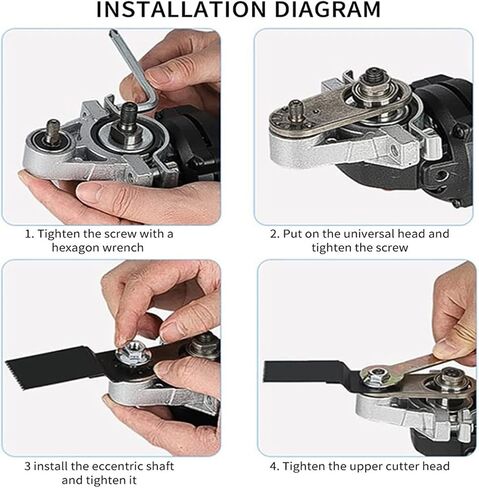 Angle Grinder Converter, Multifunctional Oscillating Tool Tungsten Steel Saw Blade Power Tools Accessories for Cutting Grinding Polishing in Kuwait