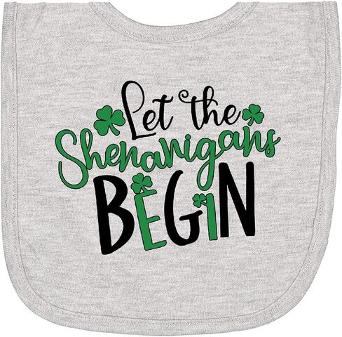 inktastic St. Patrick's Day Let the Shenanigans Begin Newborn Bib in Kuwait