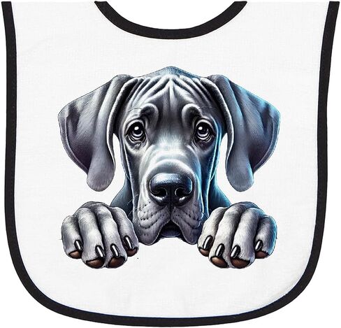 inktastic Great Dane Baby Terry Cloth Bib in Kuwait
