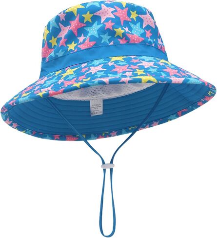 Baby Sun Hat Toddler Beach Hat UPF 50+ Baby Bucket Hat Infant Sun Hat Kids Boys Girls Sun Hat in Kuwait