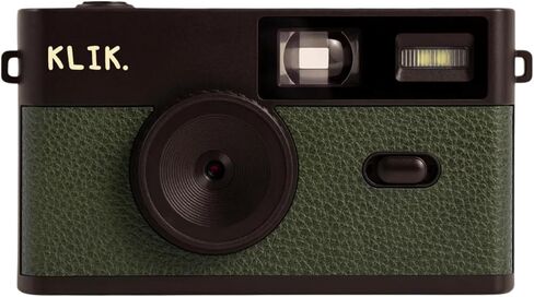 Klik Screen-Free Digital Camera | Stay Present & Capture Vintage Retro-Style Photos | 8MP, 3 Film-Style Filters, 500 Shots Per Charge, Built-in Flash, USB-C Photo Transfer, Rechargeable (White) in Kuwait