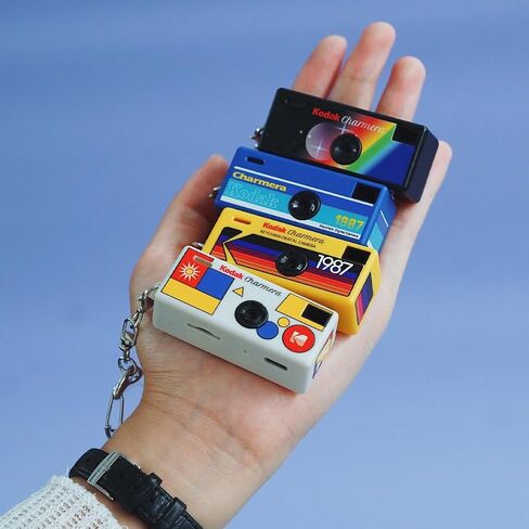 Kodak Charmera Keychain Camera (4 Items) | 1.6MP Keychain Camera, USB-C Rechargeable, Includes 32GB Microsd Plus Adapter, Card Reader and Protective Case in Kuwait