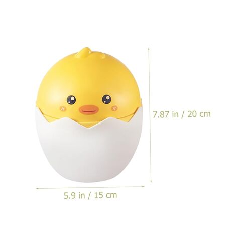 ABOOFAN Mini Flip Lid Cartoon Trash Can, Tiny Desktop Garbage Bucket with Lid for Home Bedroom Office, Compact Plastic Rubbish Container for Small Spaces in Kuwait