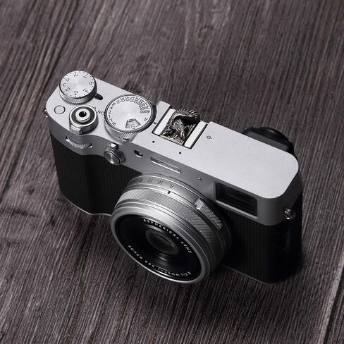 Metal Hot Shoe Cover for Camera Vintage Hot Shoe Protector Camera Accessories for Fujifilm x100vi for Nikon for Leica DSLR (Silver) in Kuwait