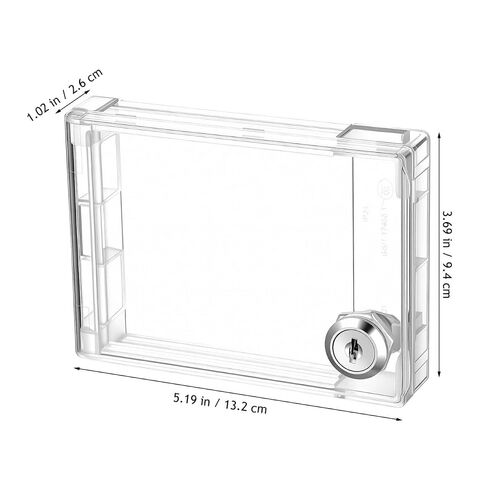 VOSAREA Wall Switch Guard Thermostat Lock Box with 2 Key Lockable Childproof Light Switch Plate Covers Protects Your Circuits (5.19X3.69X1.02in) in Kuwait