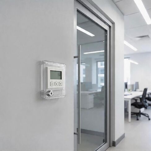 VOSAREA Wall Switch Guard Thermostat Lock Box with 2 Key Lockable Childproof Light Switch Plate Covers Protects Your Circuits (5.19X3.69X1.02in) in Kuwait