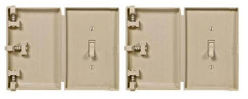 Baby Toddler Pet Resistant Electrical Safety Cover Guard for Home and Business, Made in USA, Traditional Standard Toggle Light Switch (White, Single Unit) in Kuwait