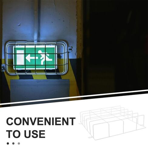 Exit Sign Protective Cage Wire Guard Cover for Emergency Lights - Durable Wall Mounted Safety Guard for Public Spaces in Kuwait