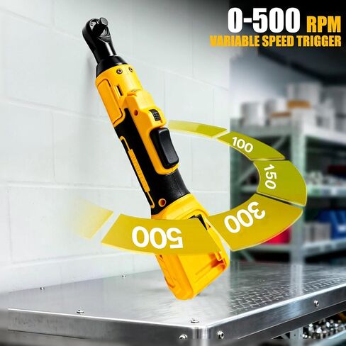 3/8" Cordless Ratchet Wrench,Compatible with DEWALT 20V MAX Battery,73.6 Ft-Lbs (100N.m) Brushless Electric Wrench Ratchet with Variable Speed Trigger,7 Sockets,1/4" Adaptor,3" Extension Bar in Kuwait