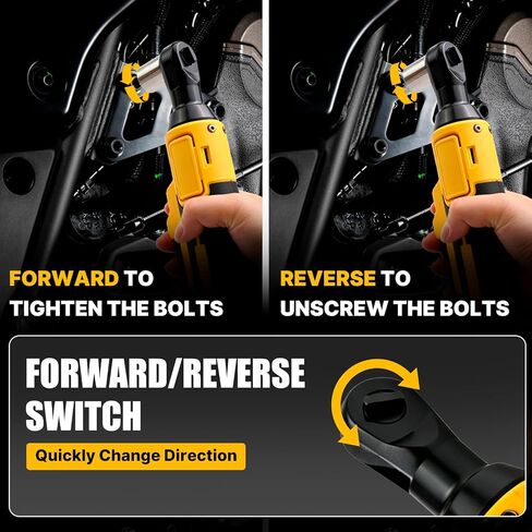 3/8" Cordless Ratchet Wrench,Compatible with DEWALT 20V MAX Battery,73.6 Ft-Lbs (100N.m) Brushless Electric Wrench Ratchet with Variable Speed Trigger,7 Sockets,1/4" Adaptor,3" Extension Bar in Kuwait