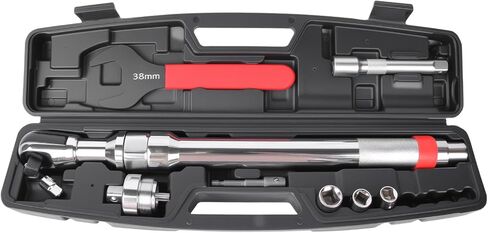 10 PCS Heavy Duty Offset Extension Wrench Set, 1/2" Drive Ratchet Extension Tool with Quick Change Adapter, Long Reach Wrench for Tight Spaces, Automotive Repair and Maintenance in Kuwait