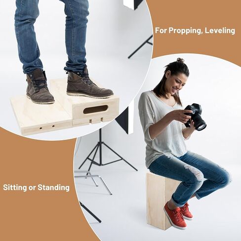 APPL Boxes Full Set of 5 Standard APPL Boxes for Photography with Secure-fit Lid Design Multifunctional Photography APPL Box for Height Adjusting Photo Studio Movie Set and Photography in Kuwait