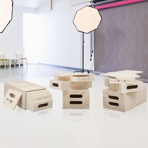 APPL Boxes Full Set of 5 Standard APPL Boxes for Photography with Secure-fit Lid Design Multifunctional Photography APPL Box for Height Adjusting Photo Studio Movie Set and Photography in Kuwait
