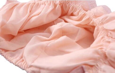 Babygirls Soft Cotton Muslin-Bonnet - Vintage Lace Ruffle Newborn Sun Protection Hat Adjustable Chin in Kuwait