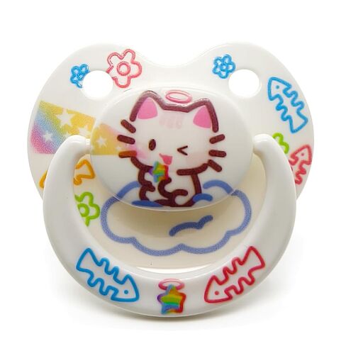Cute Adult Size Pacifier: Big Shield Paci for Anxiety with Paci Clips - Soft Silicone Large Nipple for Sleep in Kuwait